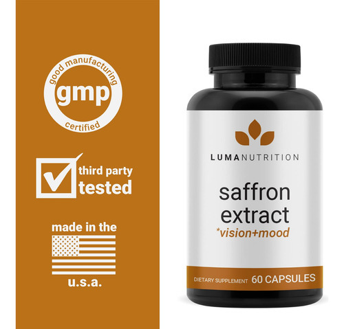 Suplementos Luma Nutrition Extrato De Açafrão 88,50 Mg 60 Cá - Imagem 4