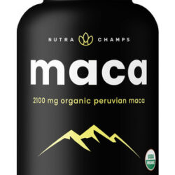 Suplemento De Raiz De Maca Orgânica Nutrachamps 2100 Mg 180