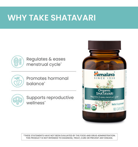 Suplemento Himalaya Organic Shatavari 1.300mg 60 Cápsulas - Imagem 4