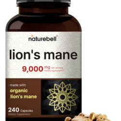 Suplemento Naturebell Lions Mane Mushroom 9.000 Mg 240 Cápsu