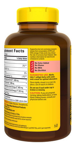 Suplemento Nature Made Burp-less Ultra Omega-3 1400mg 90 Sof - Imagem 8