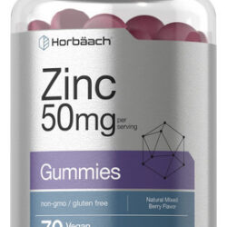 Suplemento Horbaach Zinc Gummies 50mg | 70 Unidades Veganas
