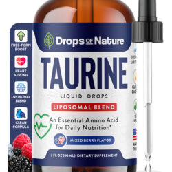 Suplemento Drops Of Nature Taurine Liquid 60ml Mixed Berry