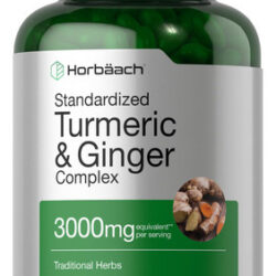 Suplemento Horbaach Turmeric Ginger 3000 Mg 180 Cápsulas Gel