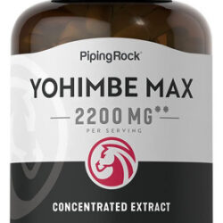 Suplementos Piping Rock Yohimbe 2200 Mg 180 Cápsulas Masculi