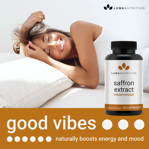 Suplementos Luma Nutrition Extrato De Açafrão 88,50 Mg 60 Cá - Imagem 5
