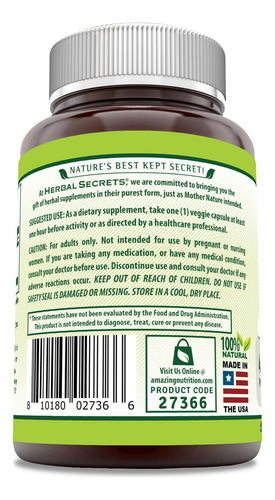 Suplemento Herbal Secrets: Extrato De Ioimba 450 Mg 120 Cáps - Imagem 3