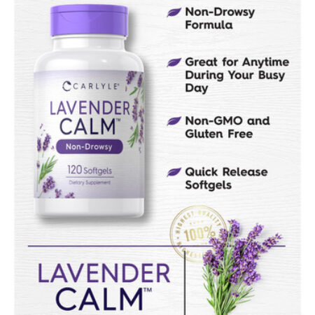 Suplemento Carlyle Lavender Pills 80mg 120 Cápsulas Softgel - Imagem 2