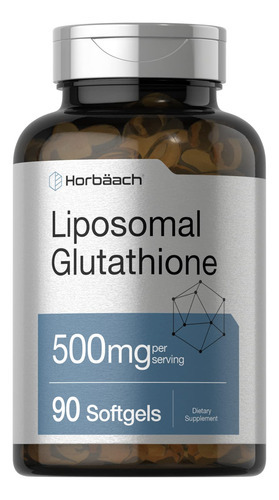 Suplemento Horbäach Lipossomal Glutationa 500mg 90 Cápsulas