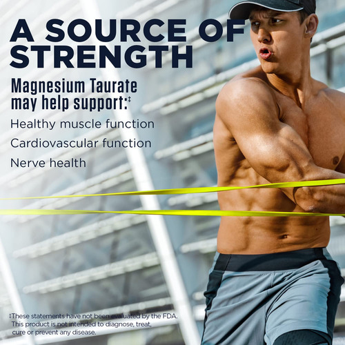 Suplemento Kal Magnesium Taurate Plus 400 Mg Com Coenzima B6 - Imagem 3