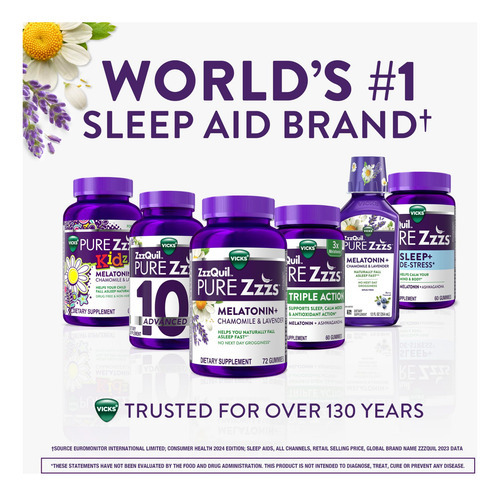 Gomas Para Ajudar A Dormir Zzzquil Pure Zzzs Aliviam O Estre - Imagem 5