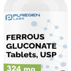 Suplemento De Ferro Puregen Labs Gluconato Ferroso 324mg X 1
