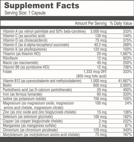 Suplemento Multivitamínico Bariátrico: Uma Cápsula (1 Por Di - Imagem 3