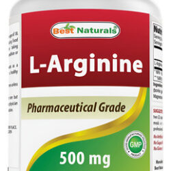 Suplemento Best Naturals L-arginina 500 Mg 250 Cápsulas