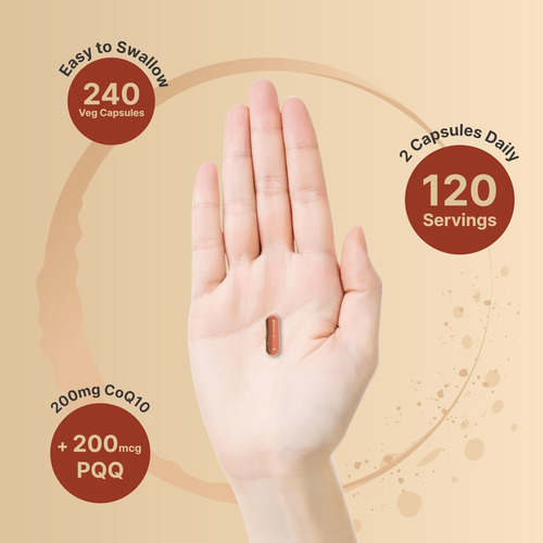 Suplemento Naturebell Coq10 (ubiquinona) 200 Mg Com Pqq 240 - Imagem 4