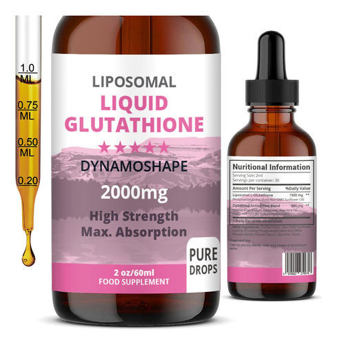 Suplemento De Glutationa Lipossomal De 2000 Mg Com Vitamina - Imagem 7