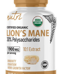 Suplemento Nature&quots Fusions Nutri Organic Lions Mane 1900 Mg