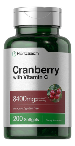 Suplemento Horbäach Cranberry Pills 8400mg Com Vitamina C