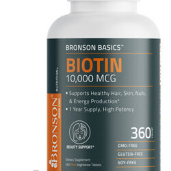 Suplemento Bronson Biotin 10.000mcg Para Cabelo, Pele E Unha