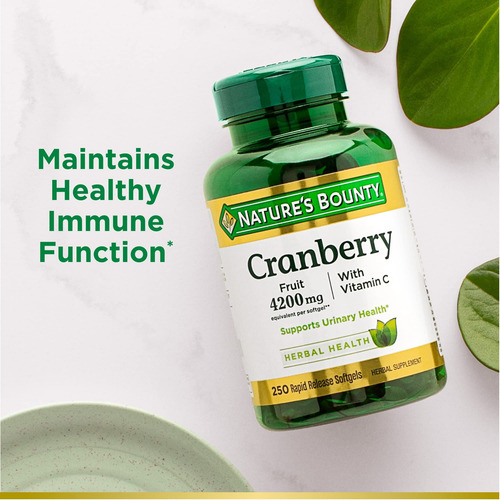 Comprimidos De Cranberry Com Vitamina C Da Nature"s Bounty - Imagem 4