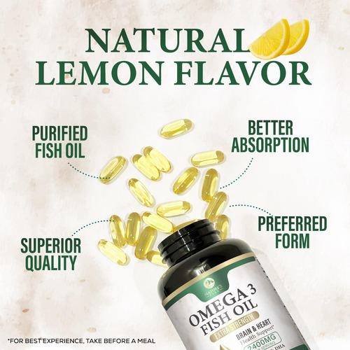 Suplemento De Óleo De Peixe Nature"s Peak 2400mg Omega 3 60 - Imagem 6