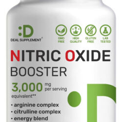 Suplemento De Óxido Nítrico Booster 3.000 Mg 300 Cápsulas