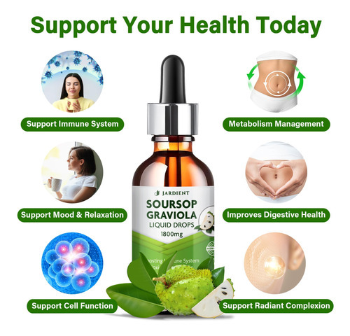 Suplemento Jardient Soursop Bitters Extract Liquid Oil 60ml - Imagem 2