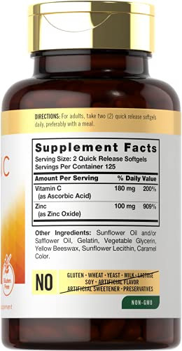 Suplemento Carlyle De Vitamina C Com 250 Cápsulas Gelatinosa - Imagem 2