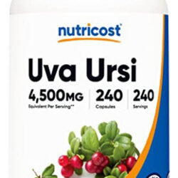 Suplemento Nutricost Uva Ursi 4500mg 240 Cápsulas