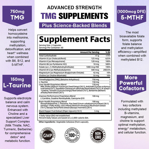 Suplemento Totaria Tmg Taurina 24 Em 1 Multivitamínico 120 C - Imagem 2