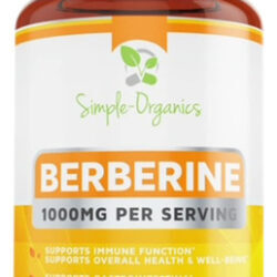 Suplemento Simple-organics Berberine 500 Mg (1000 Mg/porção)