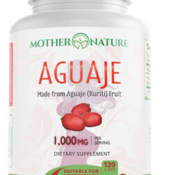 Suplemento Mother Nature Organics Aguaje 120 Cápsulas Vegana