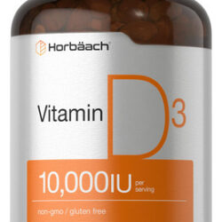Suplemento Horbäach De Vitamina D3 10000 Ui 500 Cápsulas Gel