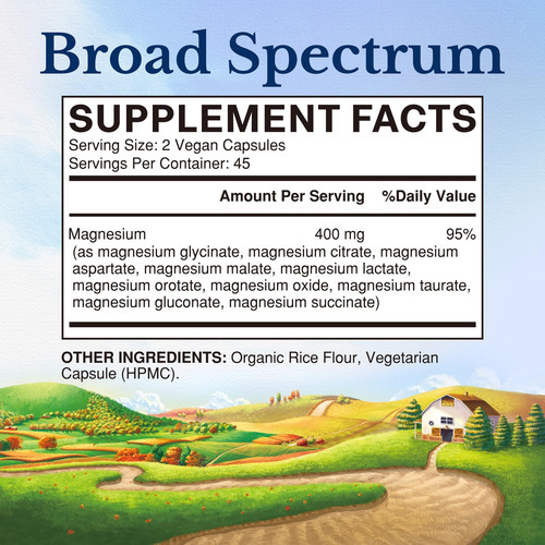 Suplemento Vitalitown Ultra Strength Magnésio Complex 400 Mg - Imagem 7