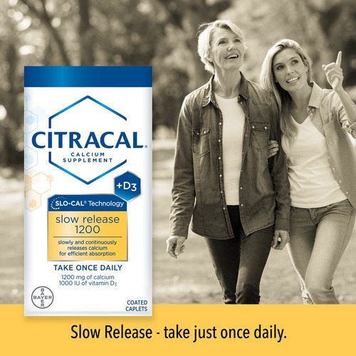 Suplemento De Cálcio Citracal Slow Release 1200 Com Vitamina - Imagem 2