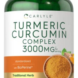 Suplemento Carlyle Curmeric Curcumin 3000 Mg 180 Cápsulas