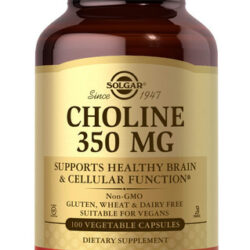 Suplemento Solgar Choline 350 Mg 100 Cápsulas Vegetais