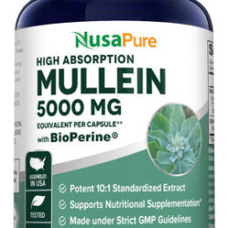 Suplemento: Cápsulas De Folha De Verbasco Nusapure, 5000 Mg,