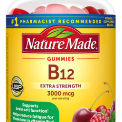 Gomas De Vitamina B12 Extra Fortes Feitas Na Natureza, 3000