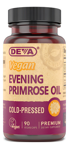 Suplemento Deva Vegan Evening Primrose Oil 90 Cápsulas