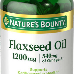 Suplemento Nature&quots Bounty Linhaça E Ômega 3 1200 Mg 125 S