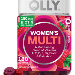 Multivitamínico Gummy Olly, Vitaminas Femininas A, D, C, E,