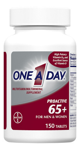 Multivitamínico One A Day Proactive 65+ Para Homens E Mulher - Imagem 6