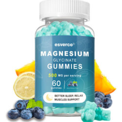 Gomas De Glicinato De Magnésio Esverco 500 Mg Com Vitamina C