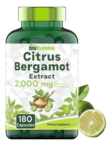 Suplemento De Vitaminas Citrus Bergamota 2000 Mg - 180 Cápsu