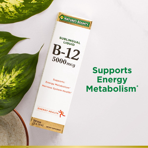 Suplemento Nature"s Bounty Vitamina B12 5000mcg Sublingual - Imagem 4