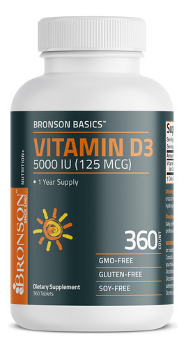 Suplemento De Vitamina D3 Bronson 5.000 Ui Para 1 Ano, Forne - Imagem 5