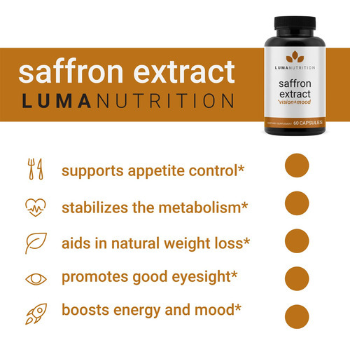 Suplementos Luma Nutrition Extrato De Açafrão 88,50 Mg 60 Cá - Imagem 6