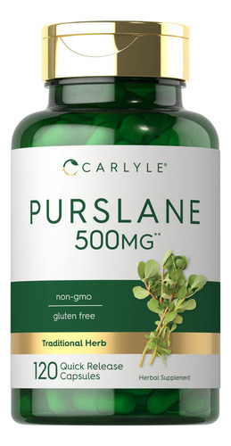 Suplemento Carlyle Purslane 500mg 120 Cápsulas