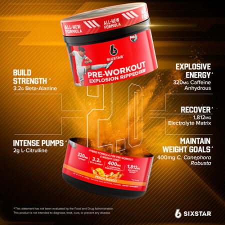 Suplemento Pré-treino Six Star Pre-workout Explosion - Imagem 2